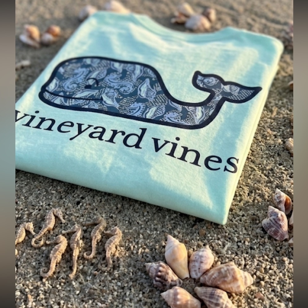 Vineyard Vines Men's Short-Sleeve Pocket Tee Light Mint size small